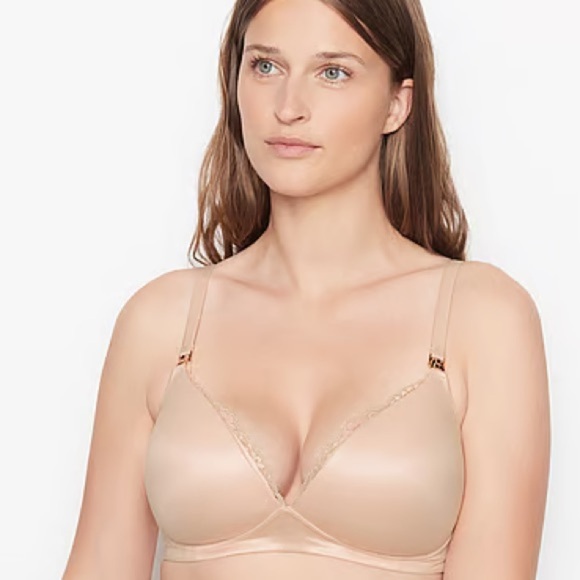 NWT Victorias Secret Body By Victoria Wireless Nursing Bra Marzipan sz 32DDD - Picture 4 of 11